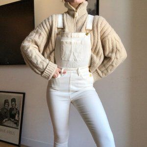 WeWoreWhat Cream Jumpsuit